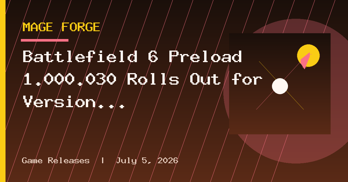 Battlefield 6 Preload 1.000.030 Rolls Out for Version 1.4.3.0