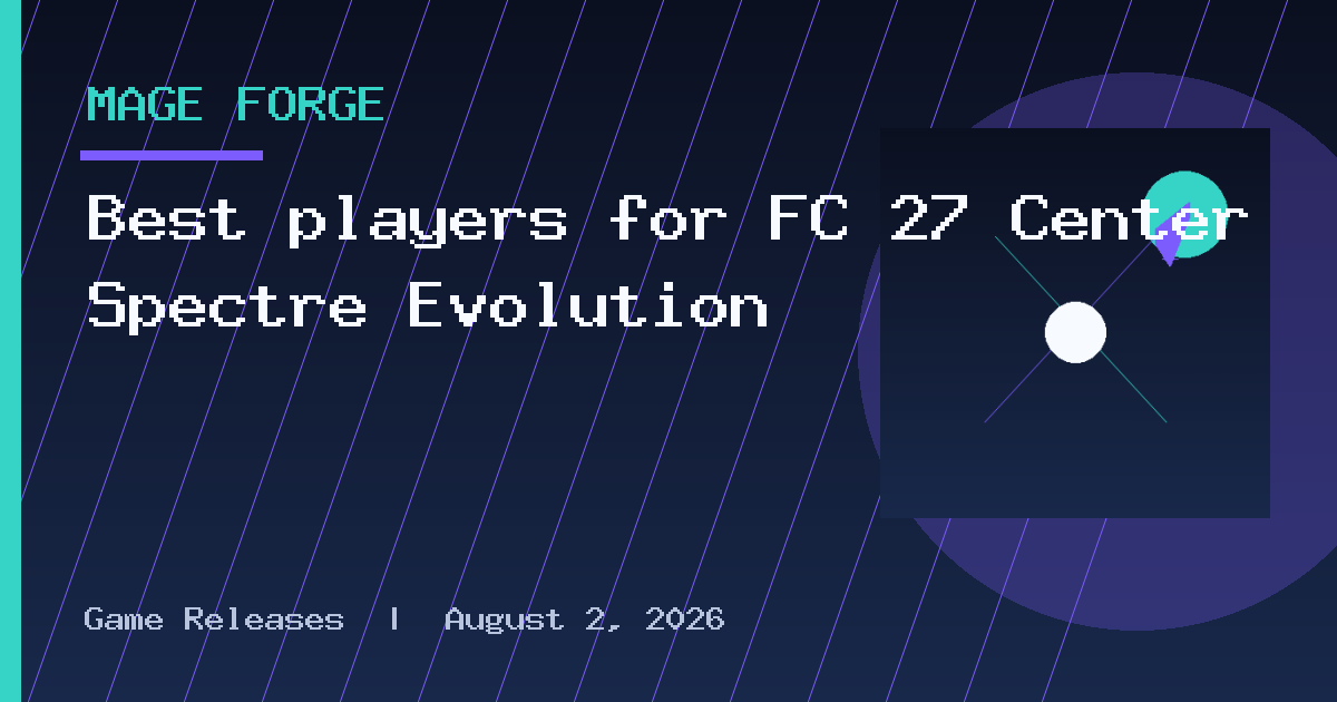 Best players for FC 27 Center Spectre Evolution