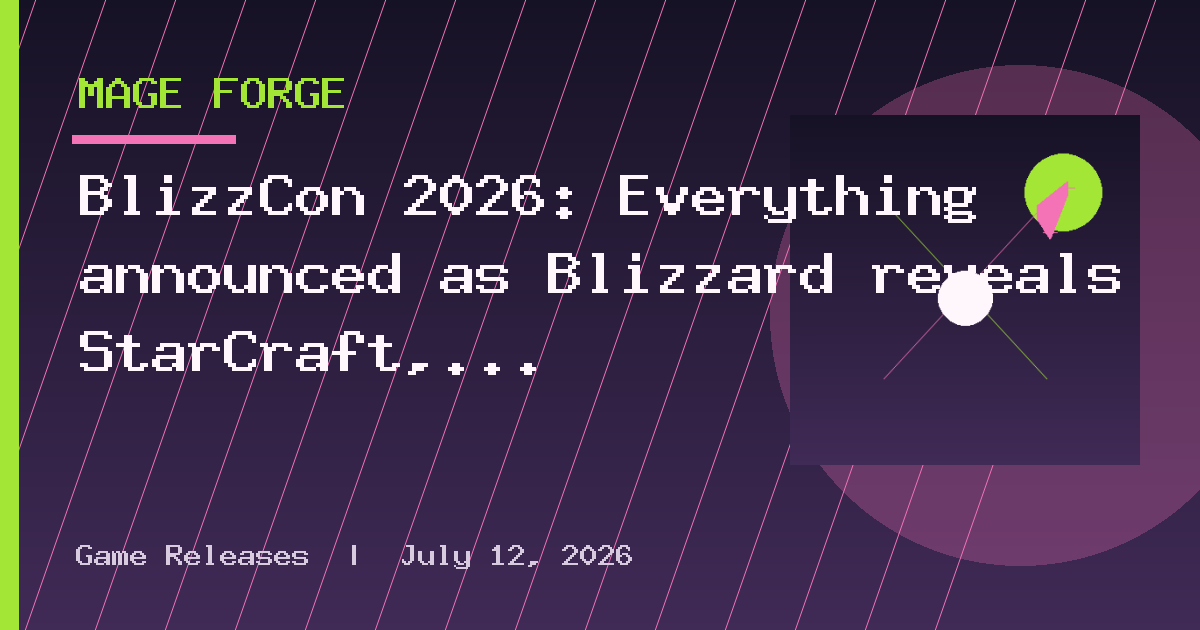 BlizzCon 2026: Everything announced as Blizzard reveals StarCraft, Diablo 5