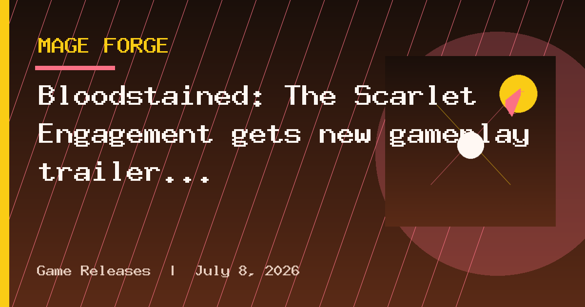 Bloodstained: The Scarlet Engagement gets new gameplay trailer during the Xbox