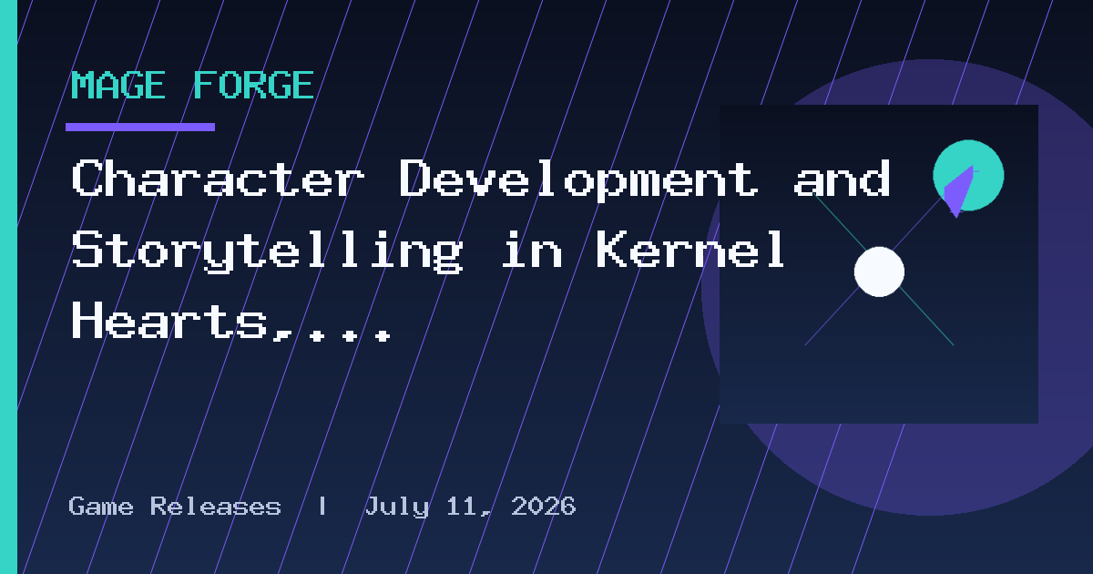 Character Development and Storytelling in Kernel Hearts, Out Now on XBOX