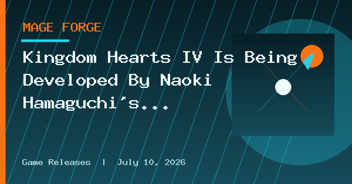 Kingdom Hearts IV Is Being Developed By Naoki Hamaguchi’s Creative Studio 1