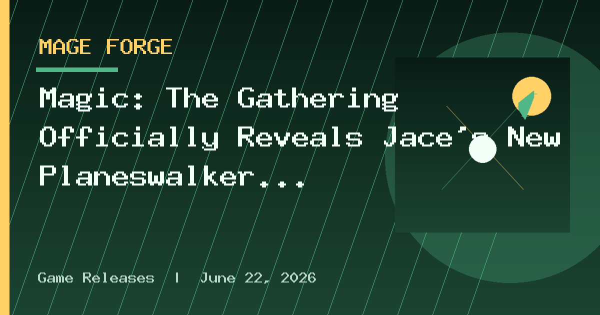 Magic: The Gathering Officially Reveals Jace's New Planeswalker Replacement