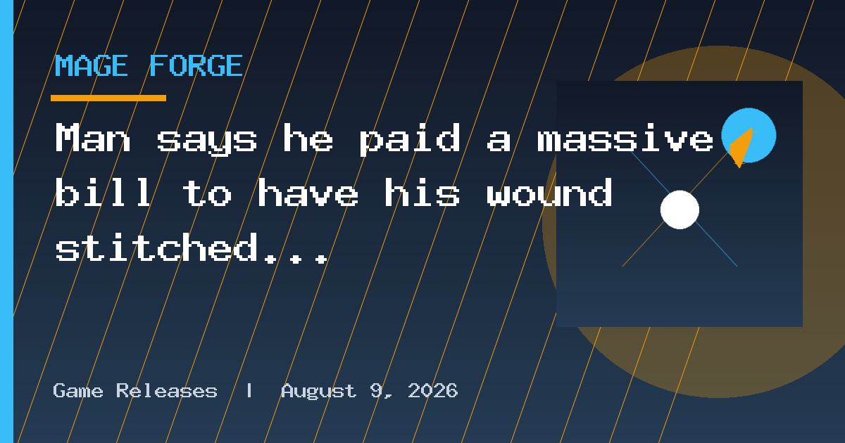 Man says he paid a massive bill to have his wound stitched. Then he
