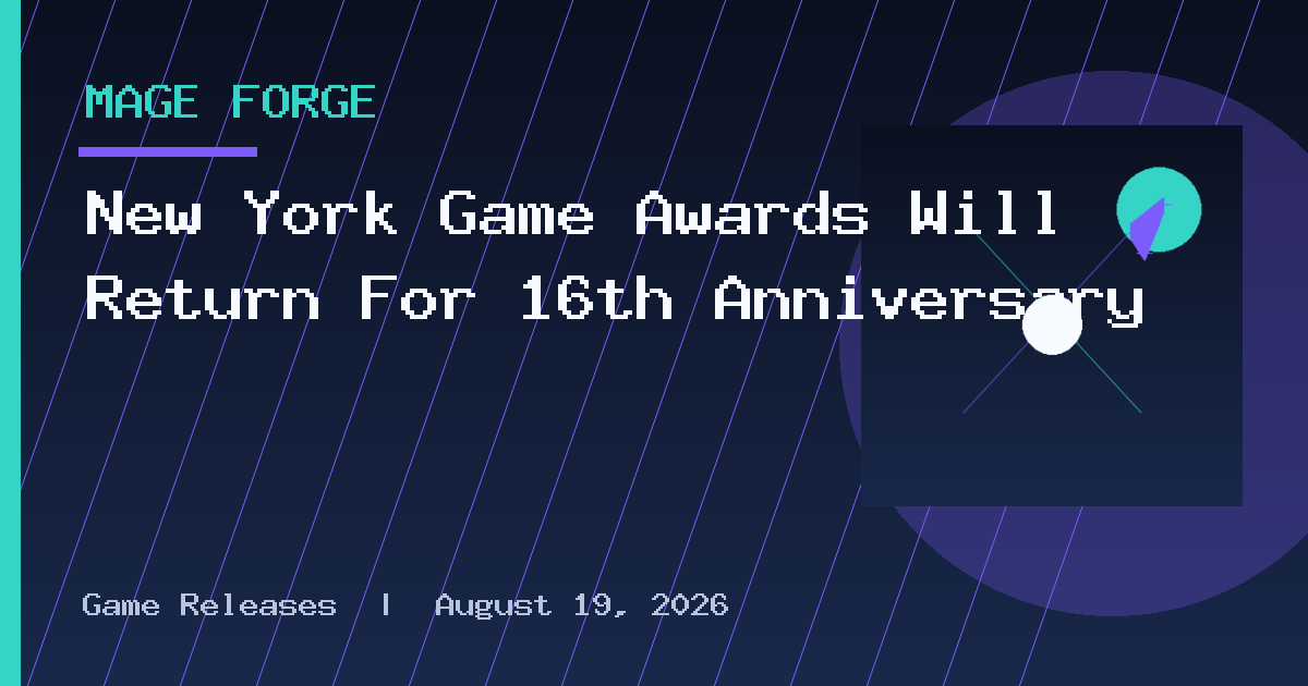 New York Game Awards Will Return For 16th Anniversary