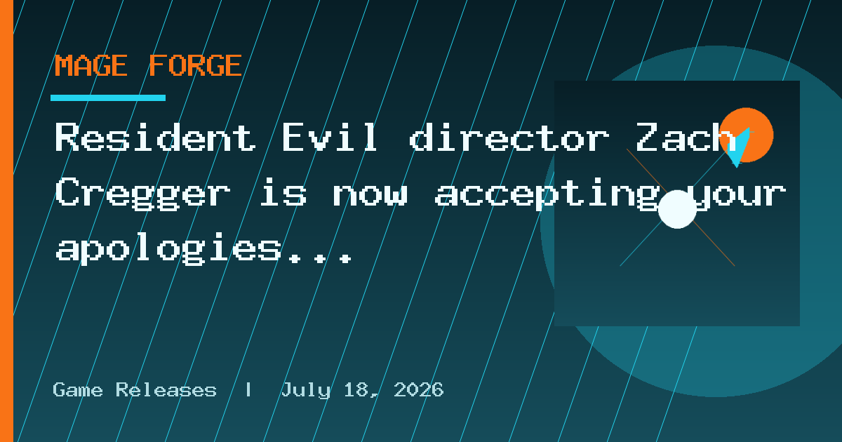 Resident Evil director Zach Cregger is now accepting your apologies as it