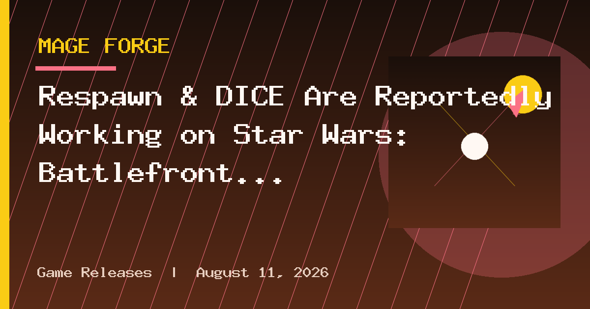 Respawn & DICE Are Reportedly Working on Star Wars: Battlefront 3