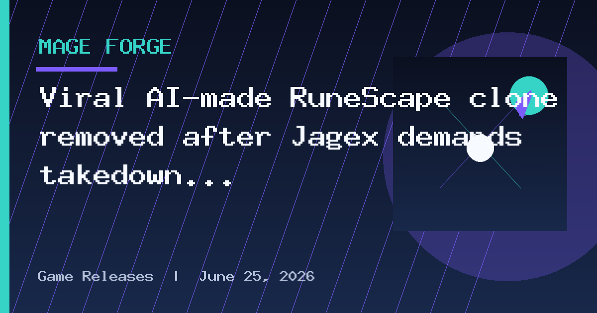 Viral AI-made RuneScape clone removed after Jagex demands takedown