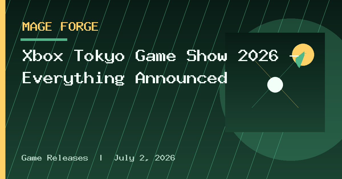 Xbox Tokyo Game Show 2026 — Everything Announced